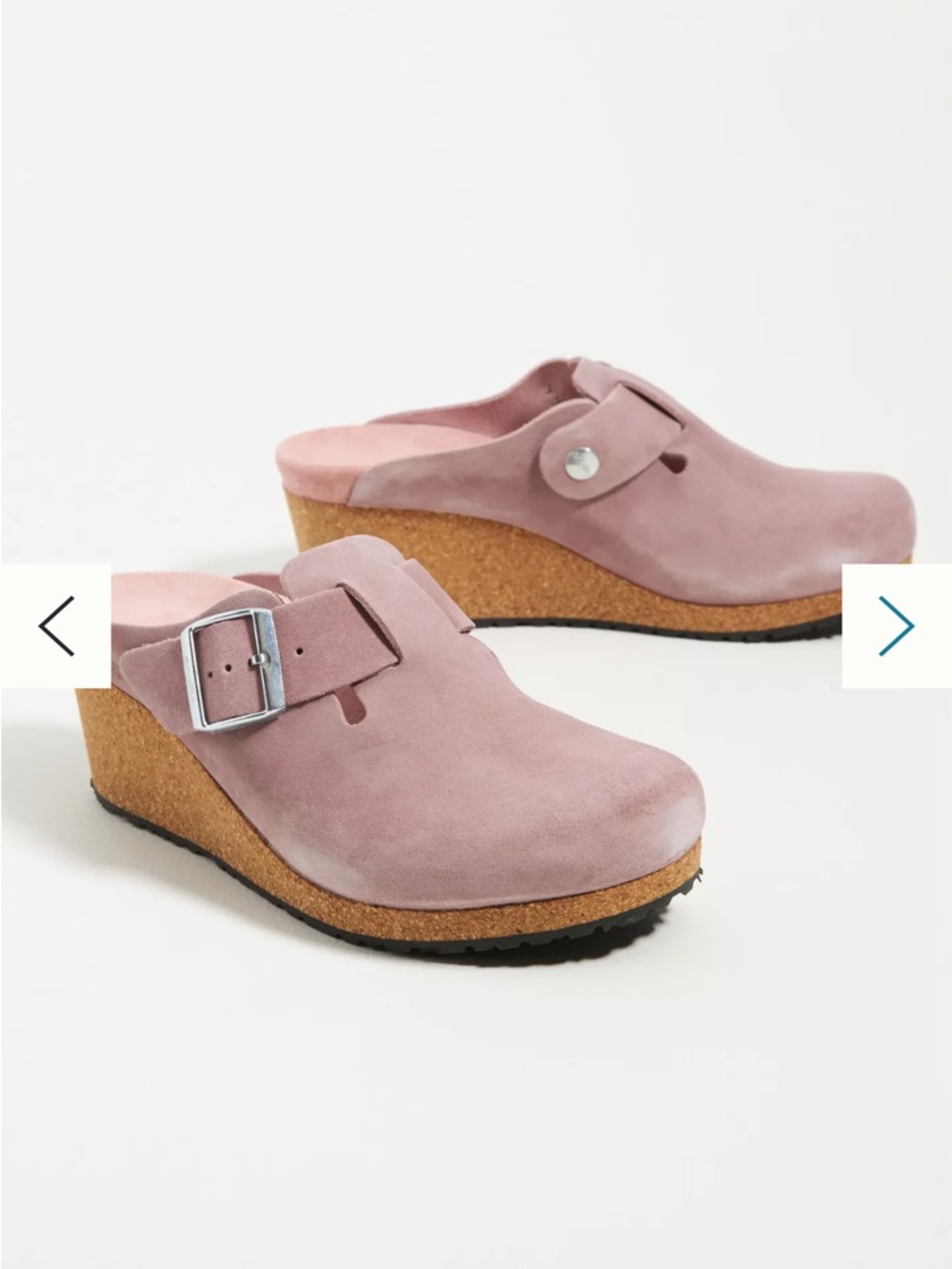 Birkenstock 37 Papillio Fanny Wedge Clogs